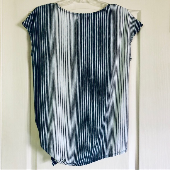 NEW Max Studio Striped Jersey Top - Picture 3 of 8